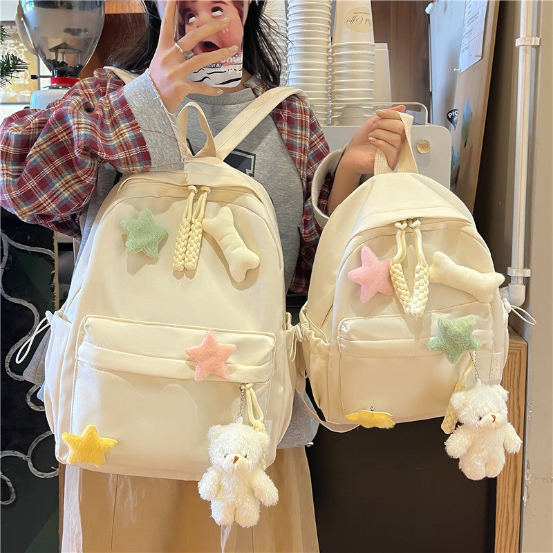 Women's Cute Cartoon Large Capacity Fresh Primary Backpacks