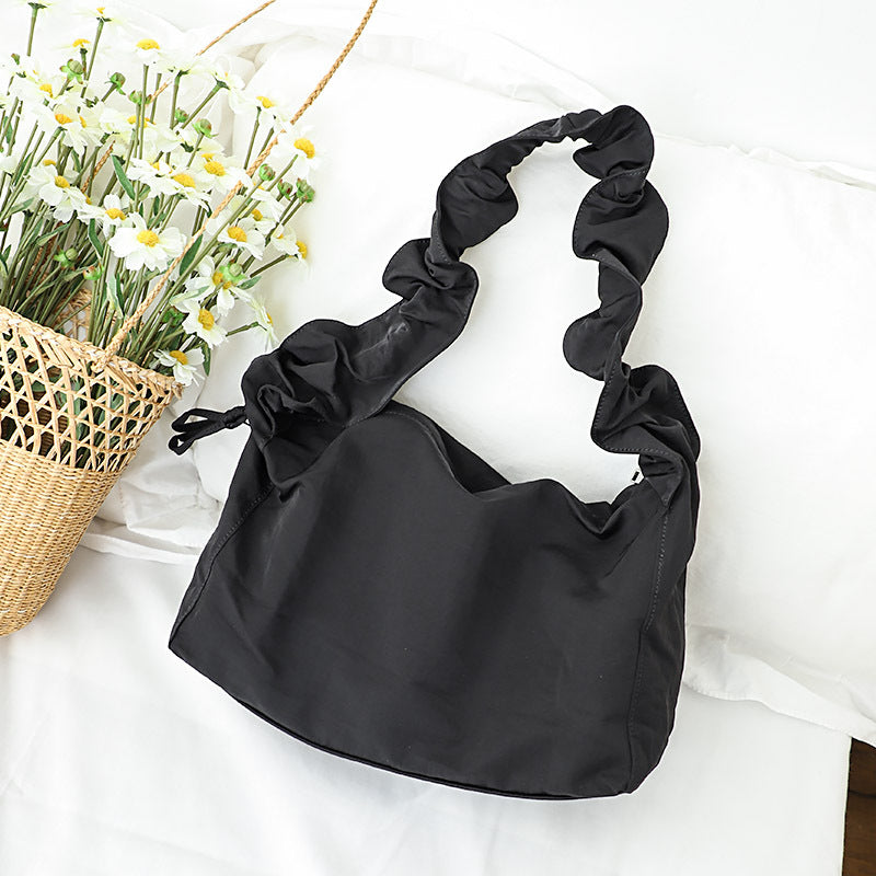 Women's Style Nylon Cloth Fresh Drawstring Leisure Crossbody Bags