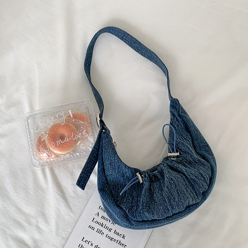Women's One Design Personalized Tide Drawstring Ruffle Shoulder Bags