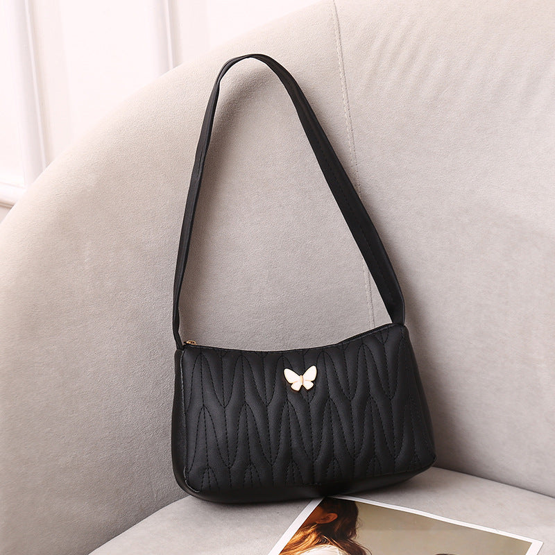 Women's Comfortable Rhombus Underarm Embroidered Fashion Bags