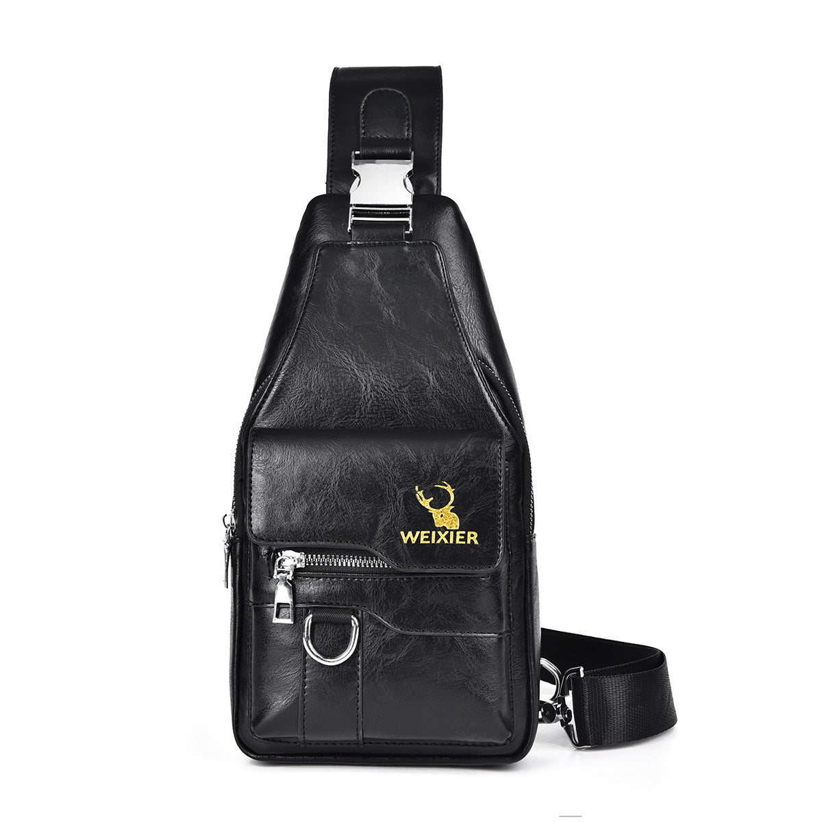 Men's Retro Easy Matching Large Capacity Waterproof Men's Chest Bags