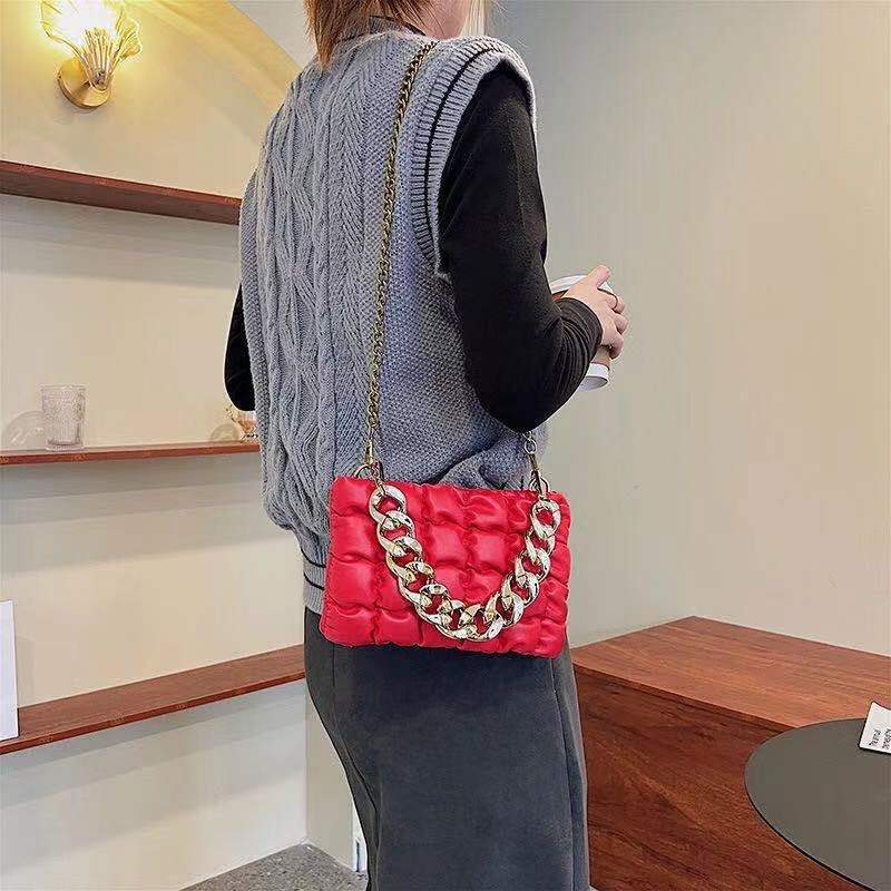 Women's Plaid Chain Spring Super Popular Fashion Women's Shoulder Bag