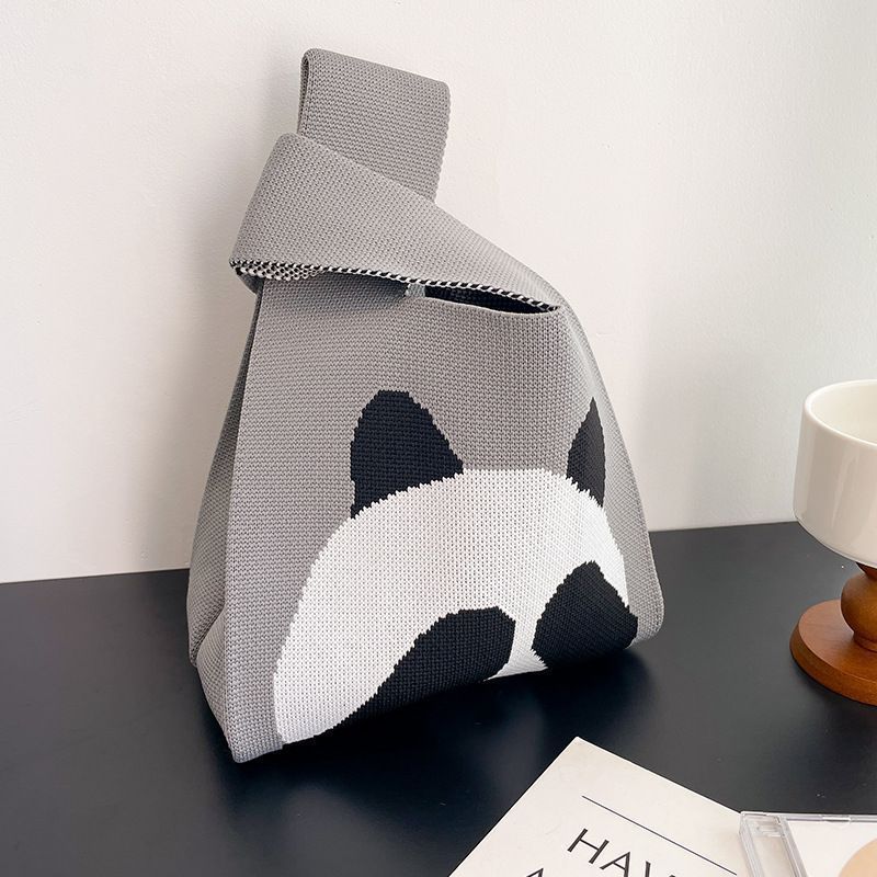 Treasure Series Panda Knitted Cute Souvenir Handbags