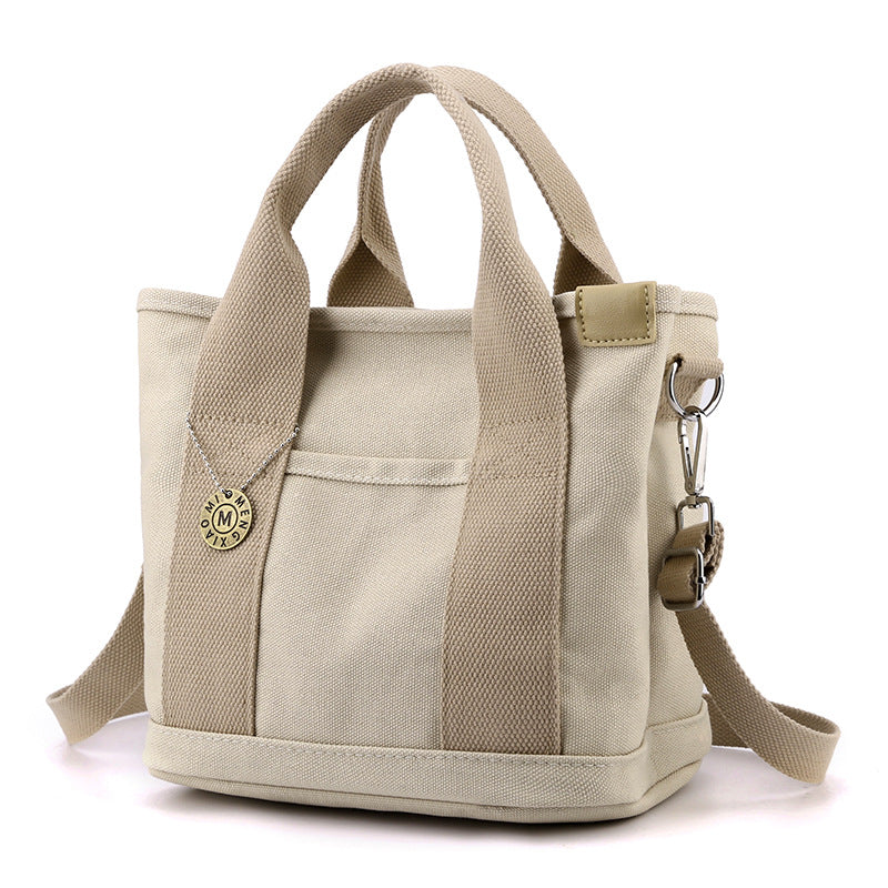 Women's Canvas Reticule Out Clutch Large Handbags