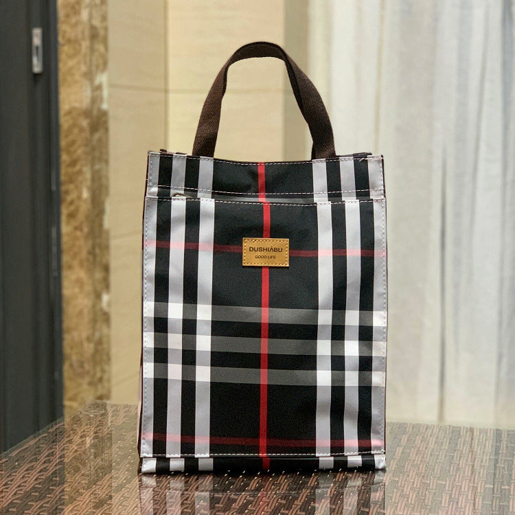 Korean Style Waterproof Lunch Box Commuter Make-up File Handbags