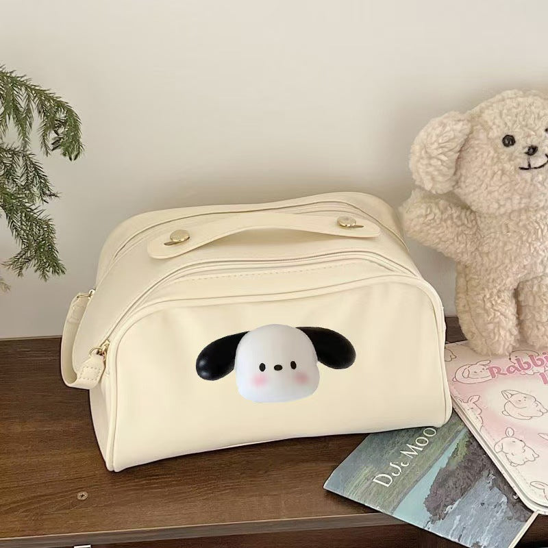 Upgraded Advanced Double Zipper Large Capacity Three-dimensional Cosmetic Bags