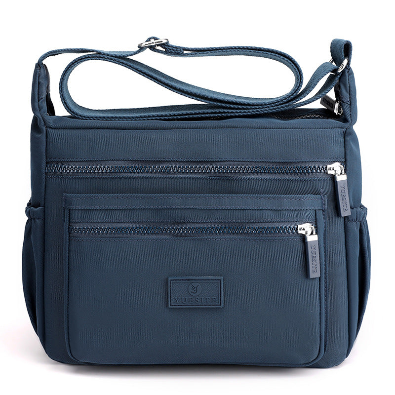 Women's Large Capacity Shopping Commuter Trendy Waterproof Nylon Cloth Shoulder Bags