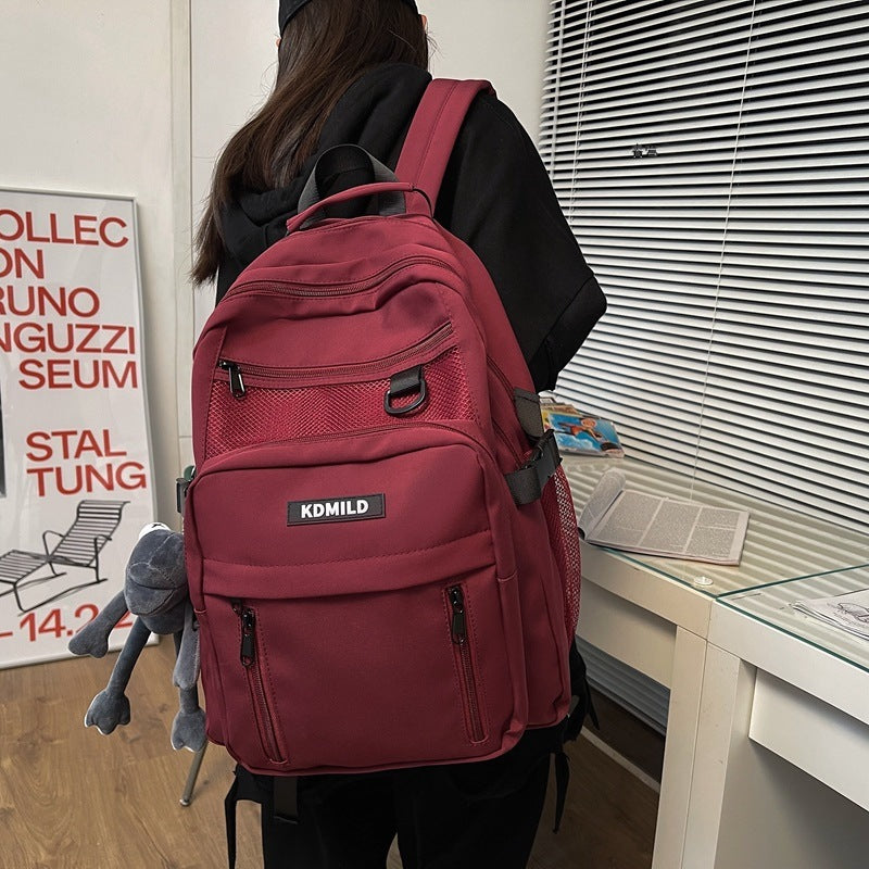 Women's & Men's & Korean High College Versatile Large Backpacks