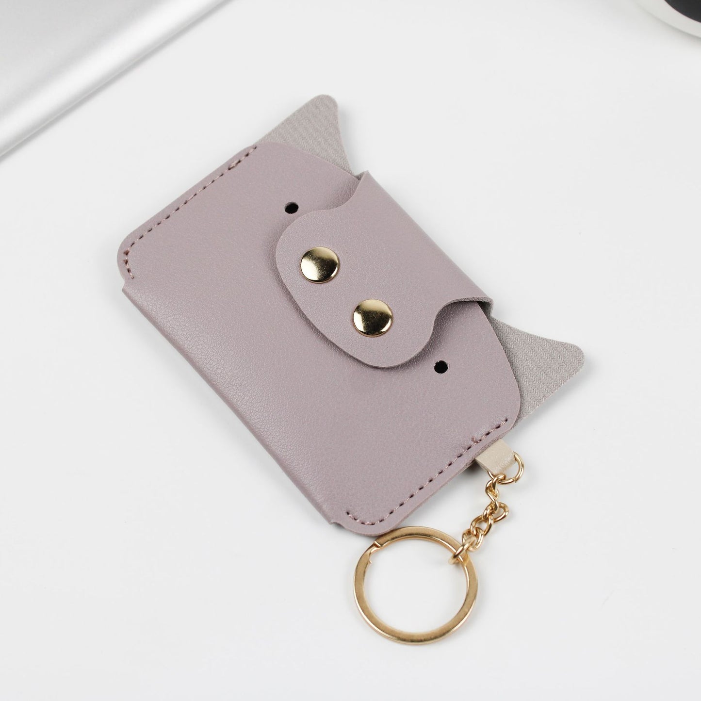 Cartoon Simple Piggy Bus Set With Card Holder