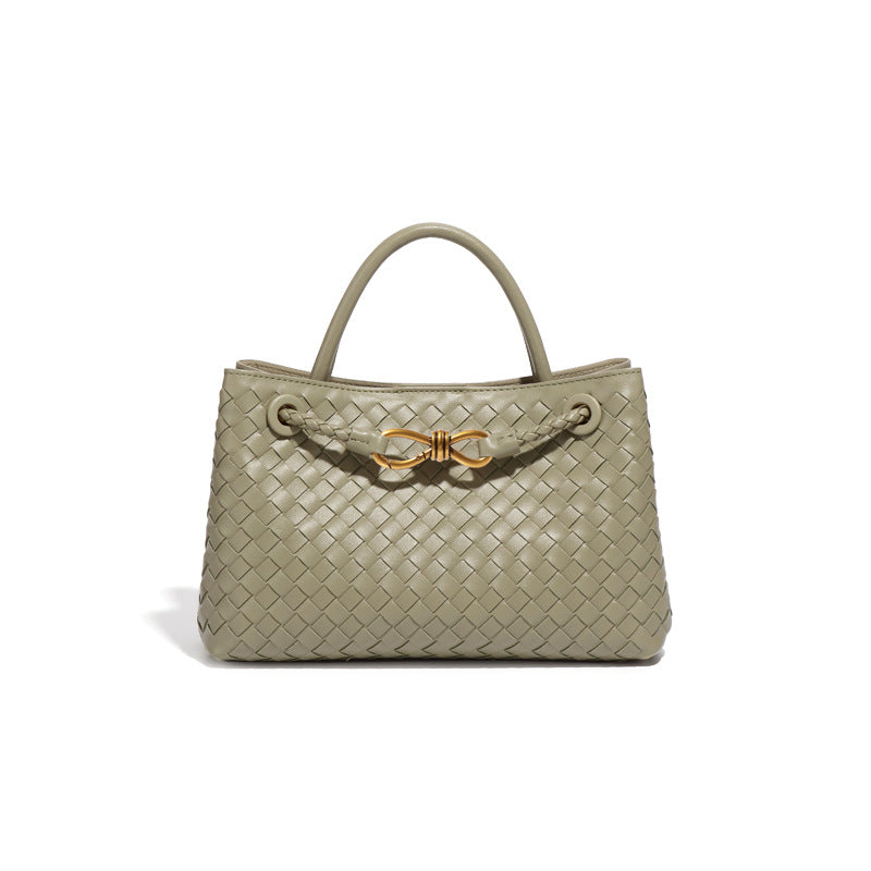 Women's Fashion Horizontal Hand-woven Large Capacity Commuter Bags
