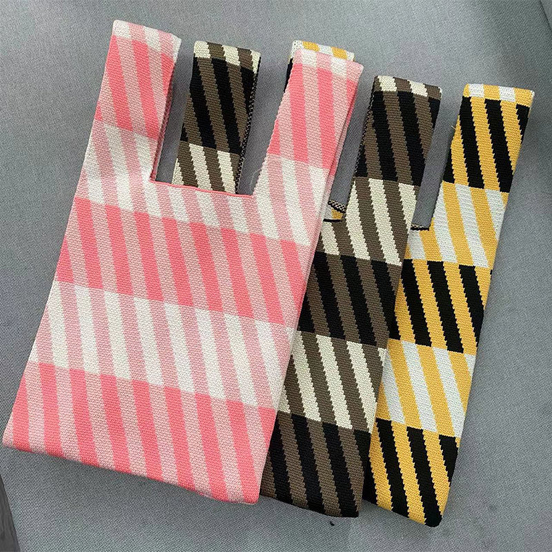 Korean Style Woolen Yarn Fashion Simple Handbags