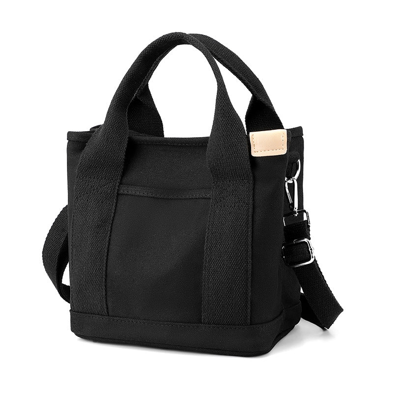 Zipper Niche Lady Portable Thickened Canvas Handbags