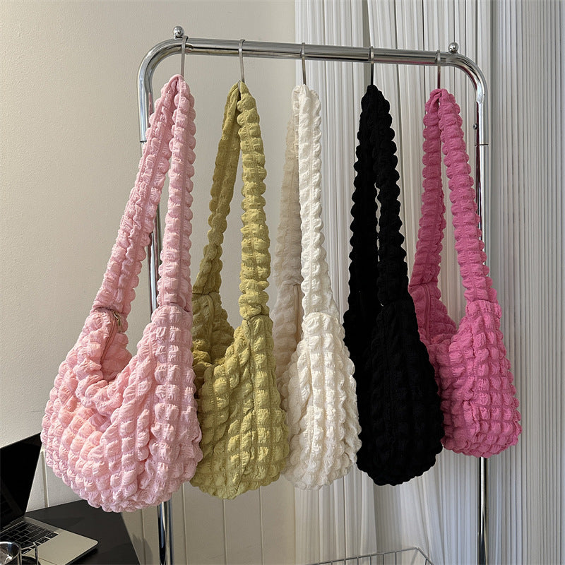 Bubble Flower Family Lunch Daily Commuter Shoulder Bags