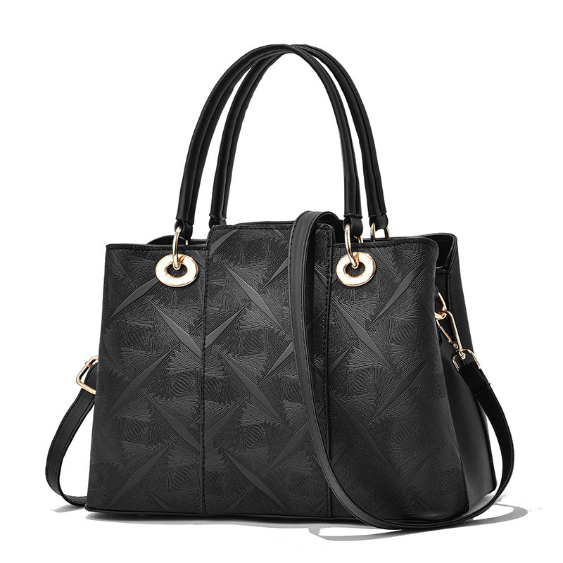 Women's Fashion Embossing Large Capacity Simple Shoulder Bags