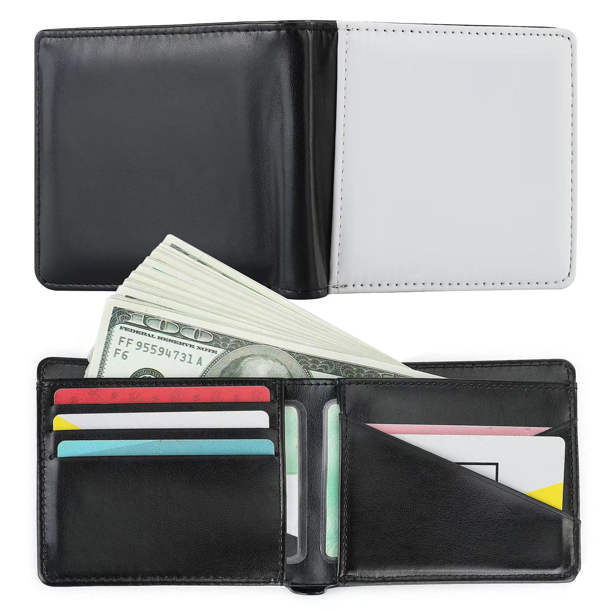 Men's Heat Transfer Printing Sublimation Blank Opening Men's Wallets