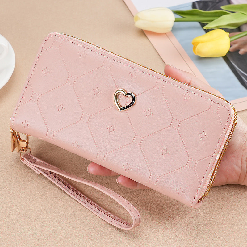 Charming Long Double Layer Zipper Fashion Ladies Wallets