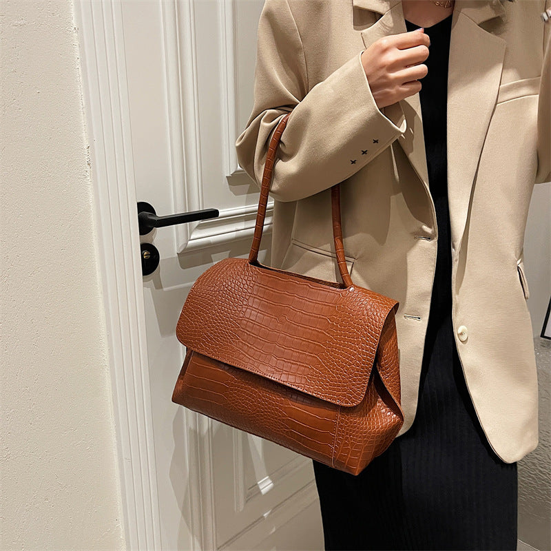 Women's Korean Underarm Commuter Hand-held Big Shoulder Bags