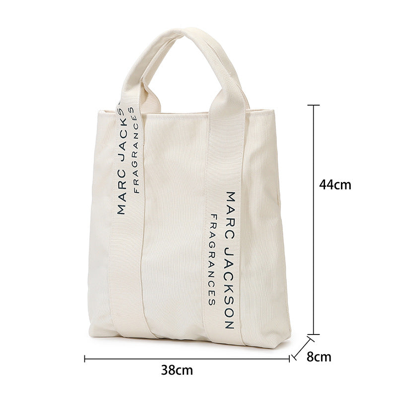 Women's Korean Style Canvas Artistic Fashion Large Shoulder Bags