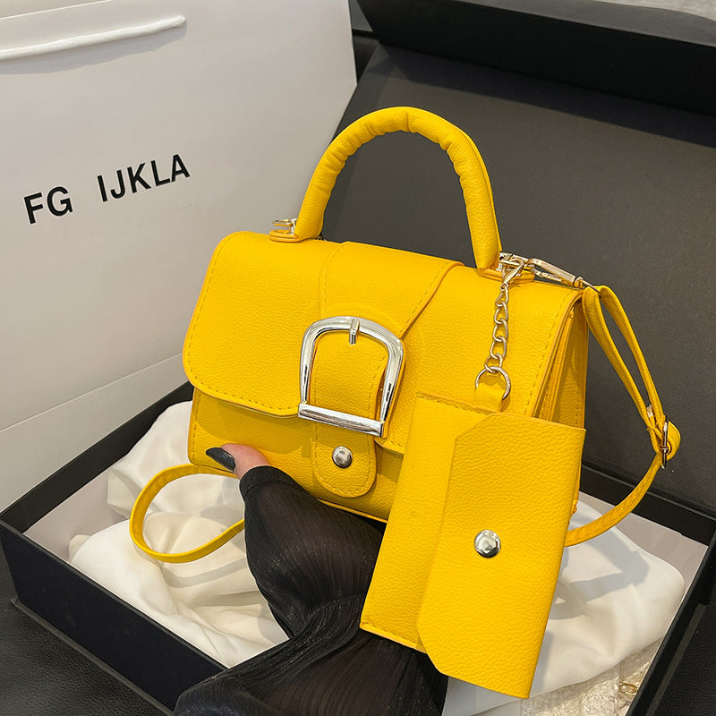 Women's Candy Color Summer Simple Retro Trendy Western Shoulder Bags