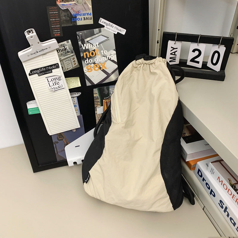 Lightweight Idle Style Drawstring Fashion Solid Travel Bags