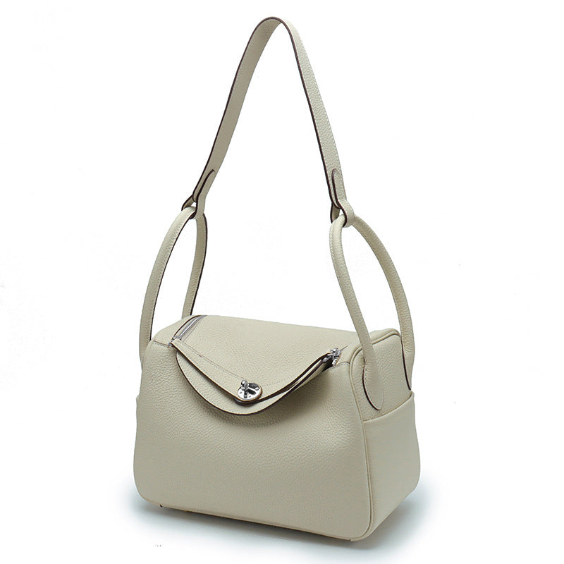 Layer Cowhide Lychee Pattern Lindy Doctor Genuine Shoulder Bags