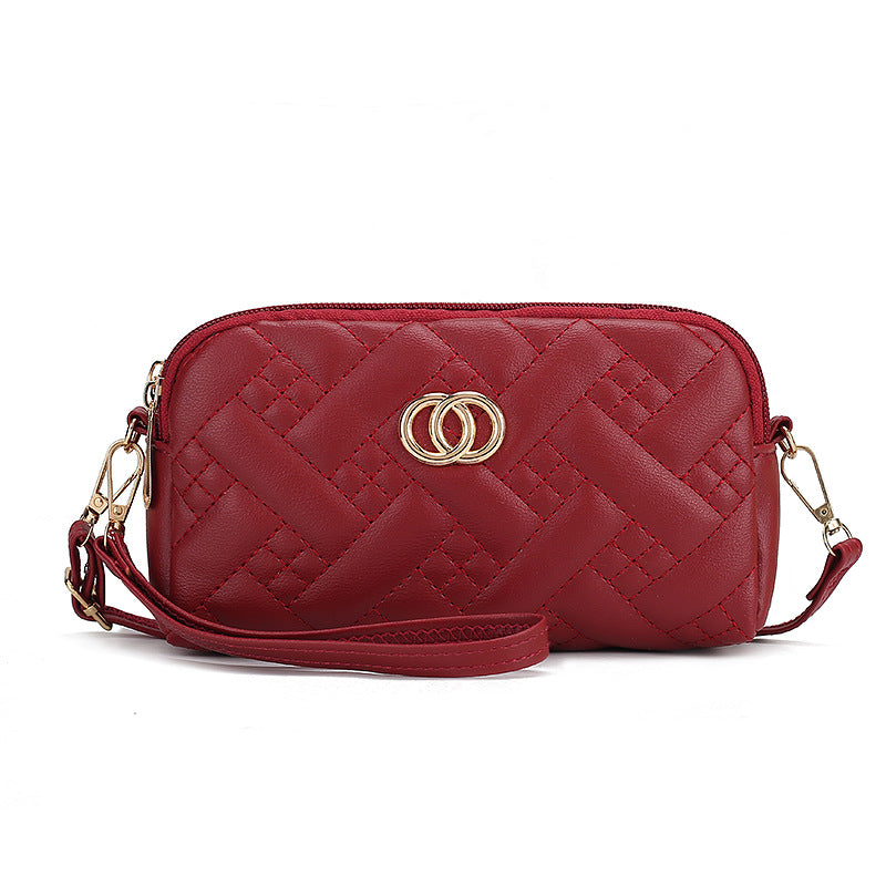 Women's Clutch Wrist Retro Change And Mobile Shoulder Bags