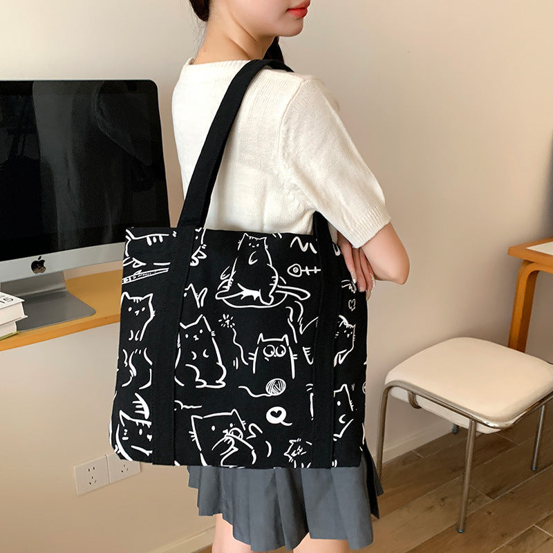 Fashion Canvas Simple Large Capacity Commuter Shoulder Bags