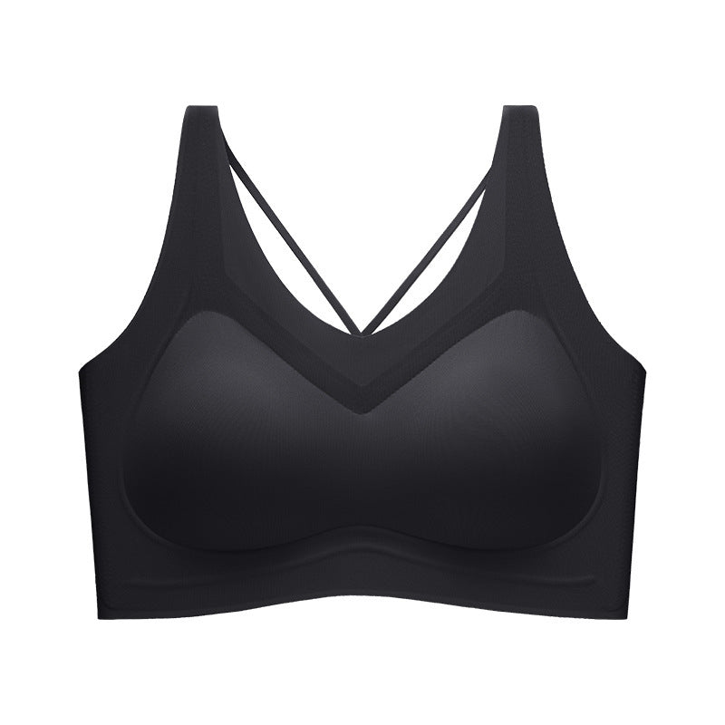 Women's Back Shaping Small Chest Push Up Breast Holding Cross Everyday Bras