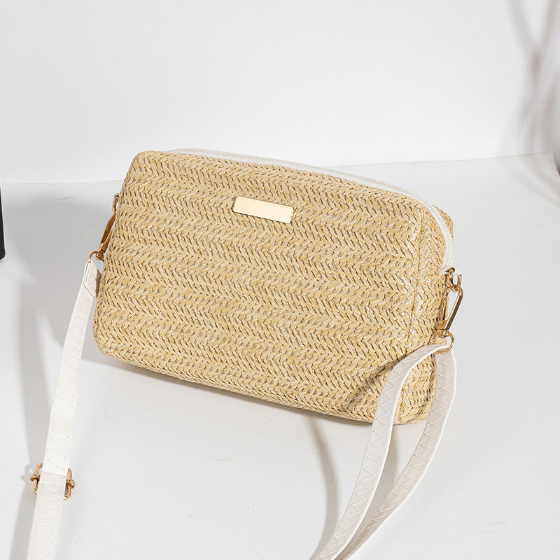 Versatile Beautiful Women's Simple Trendy Straw Women's Shoulder Bag