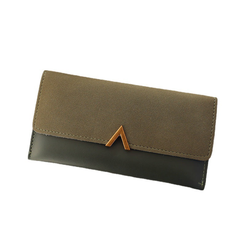Women's Long Clutch Solid Color Simple Zipper Ladies Wallets