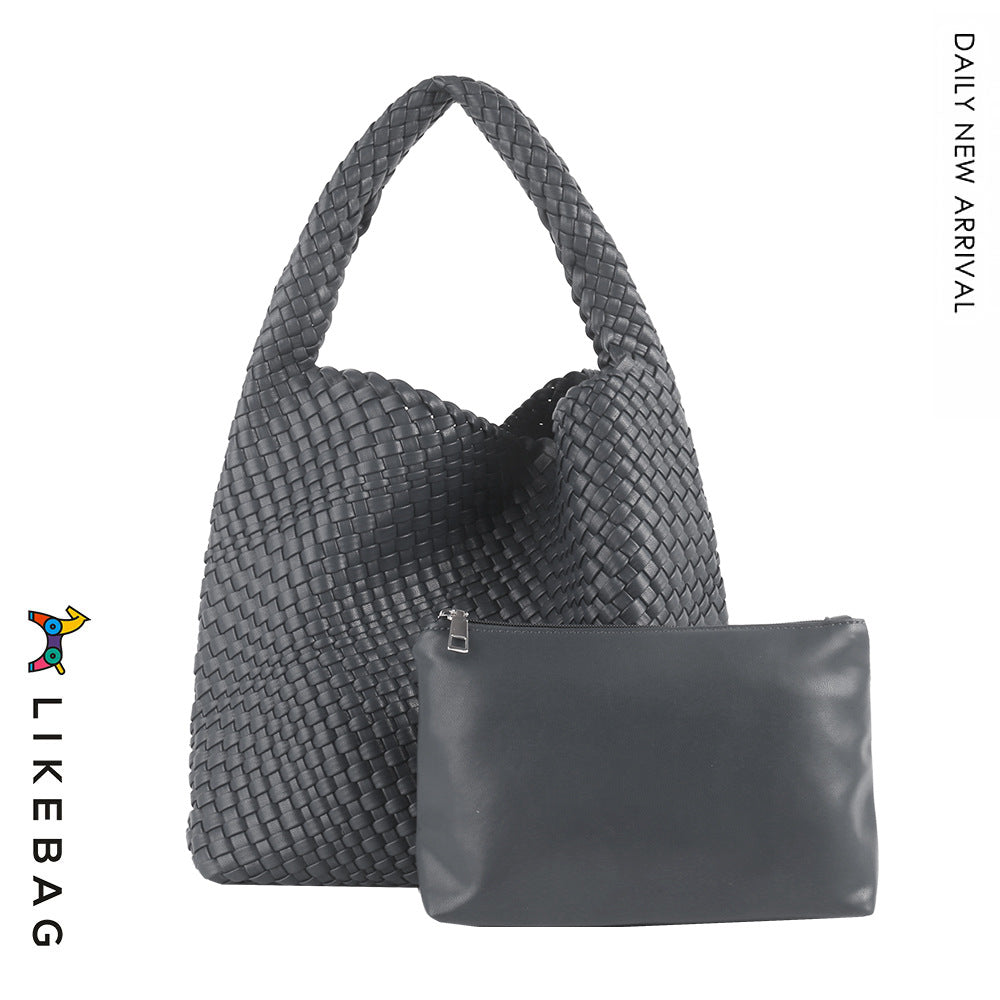 Women's Handmade Woven Fashion Trend Large Capacity Shoulder Bags