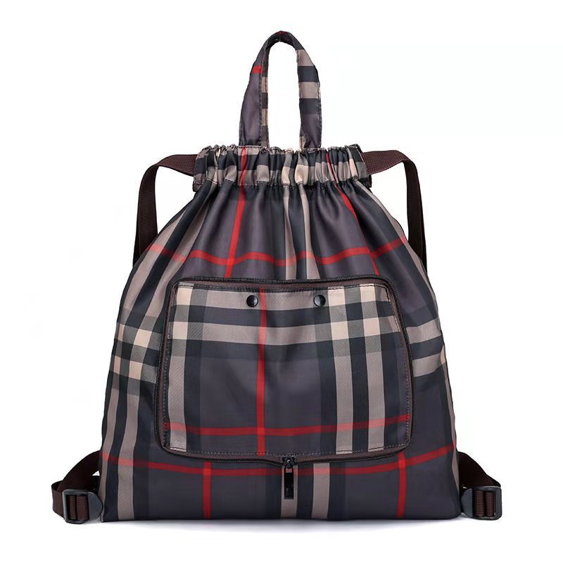 Women's Drawstring Simple Waterproof Folding Buggy Backpacks