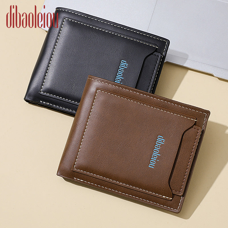 Men's Swiping Retro License Multifunctional Slot Men's Wallets