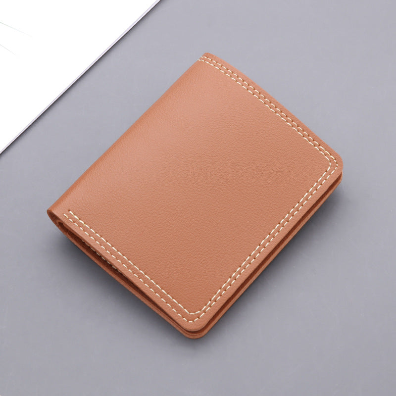 Men's Vertical Short Simple Can Hold Driving License Mini Men's Wallets