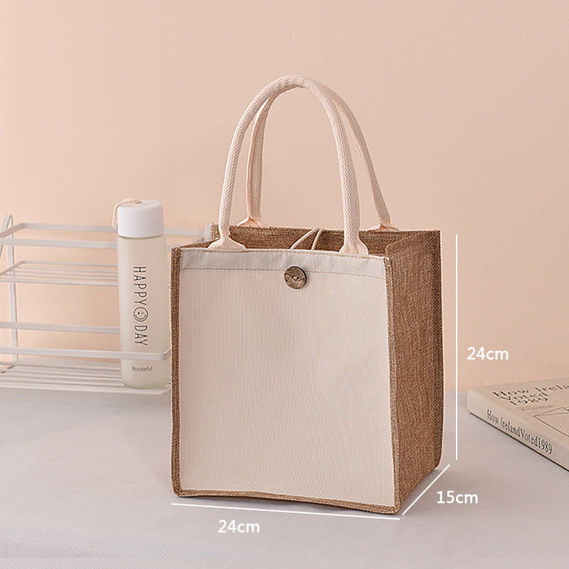 Blank Canvas Painting Jute Cotton Linen Handbags