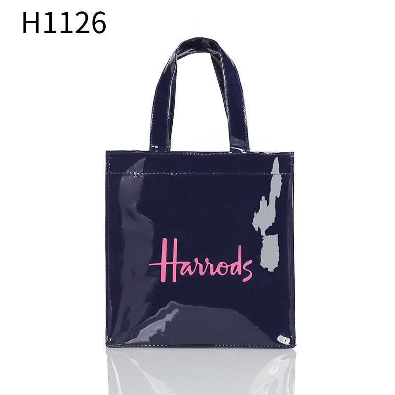 Blue Gold Word Fashion Simple Shopping Shoulder Bags