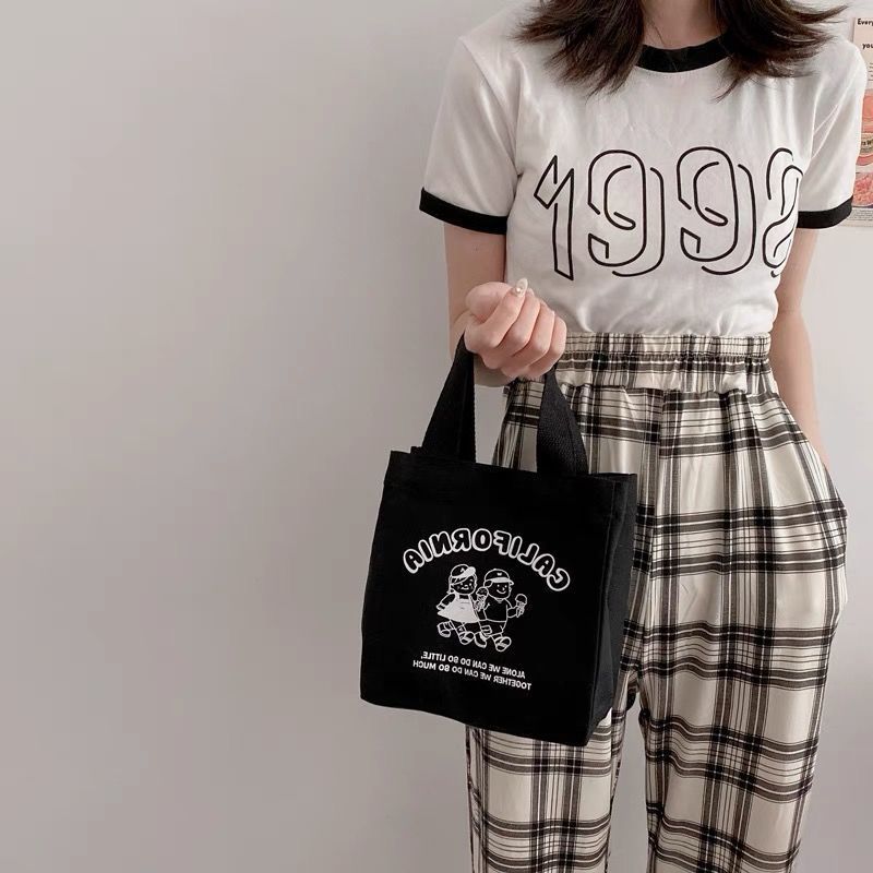 Style Thermal Large Capacity Lunch Box Handbags