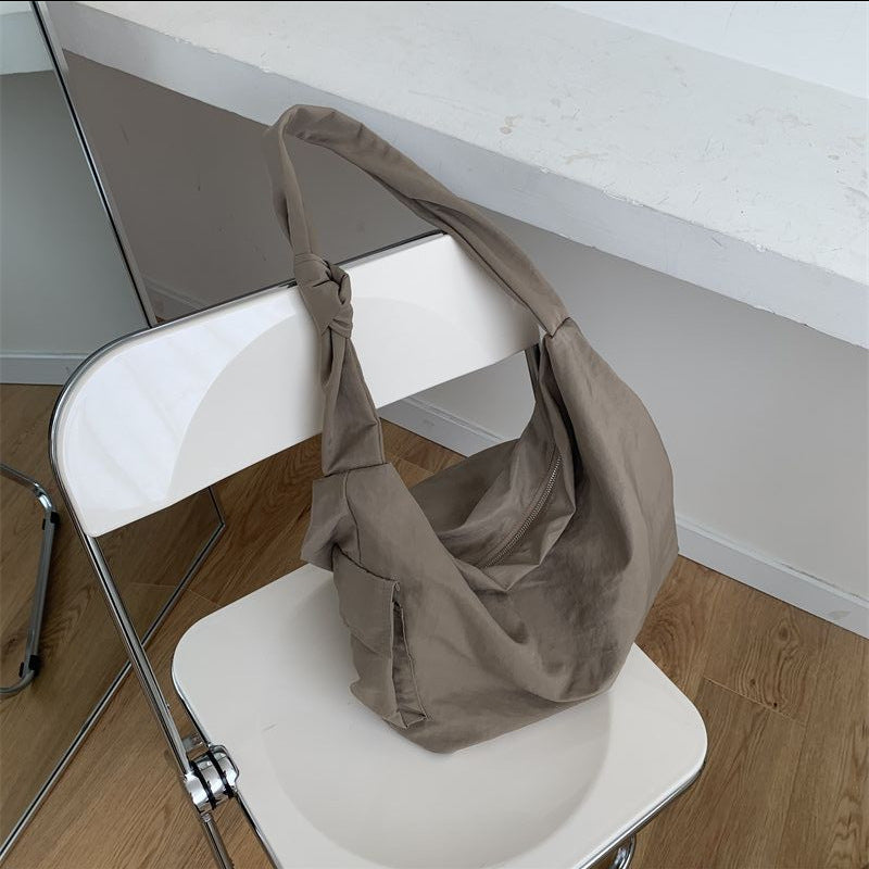 Women's Fashion Nylon Girdle Bundle Large Capacity Dumpling Shoulder Bags