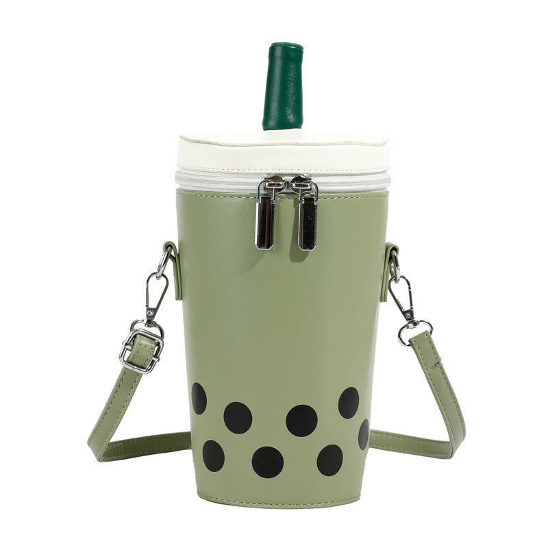 Women's Milk Tea Personalized Fashionable Korean Cute Backpacks