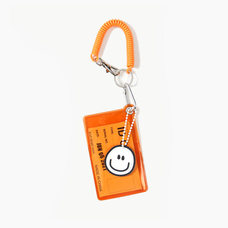 Transparent Candy Color Bus Pass Design Document Card Holder
