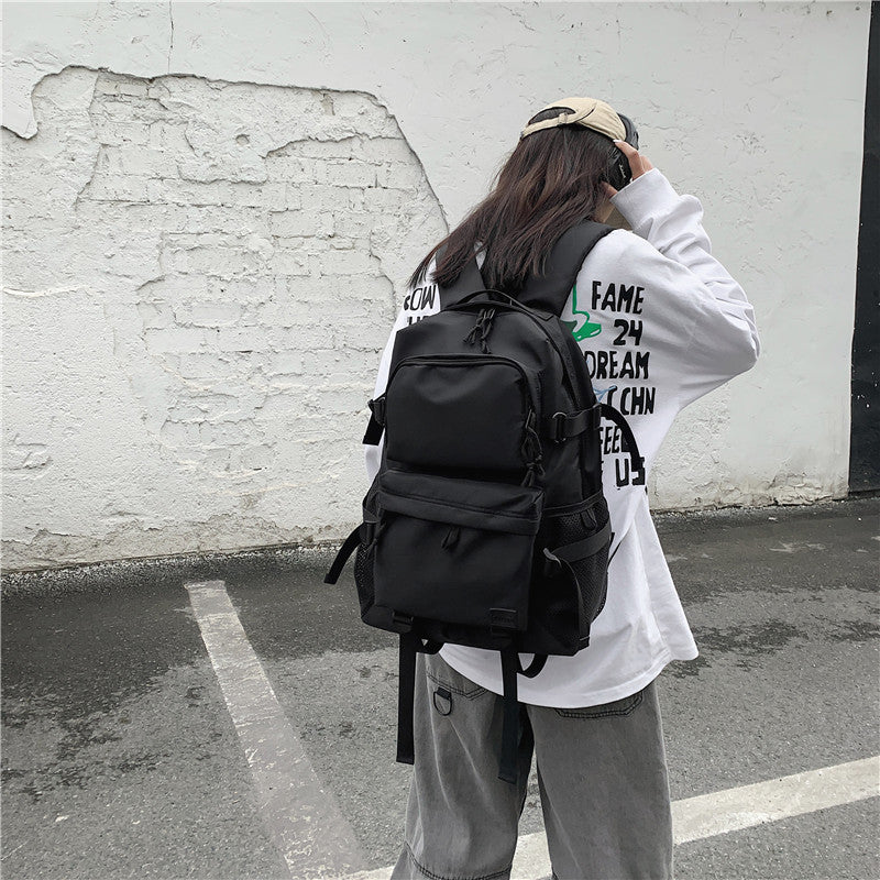 Men's Dark Large Capacity Trendy Female Backpacks