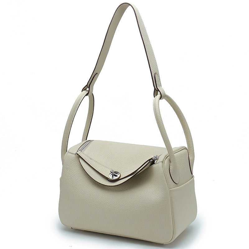 Layer Cowhide Lychee Pattern Lindy Doctor Genuine Shoulder Bags