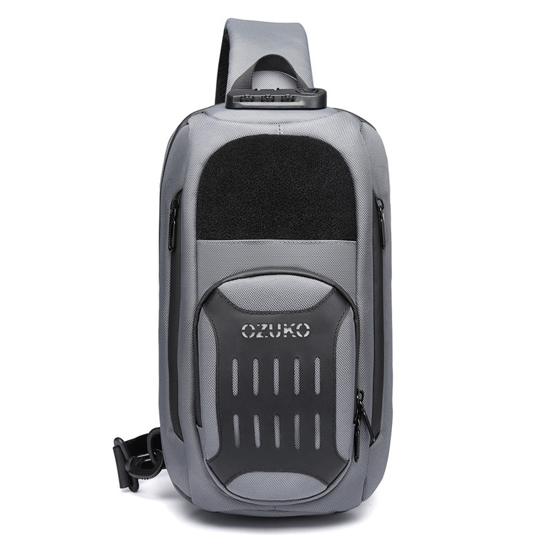 Men's Black Large Capacity Tactics Multifunctional Bags
