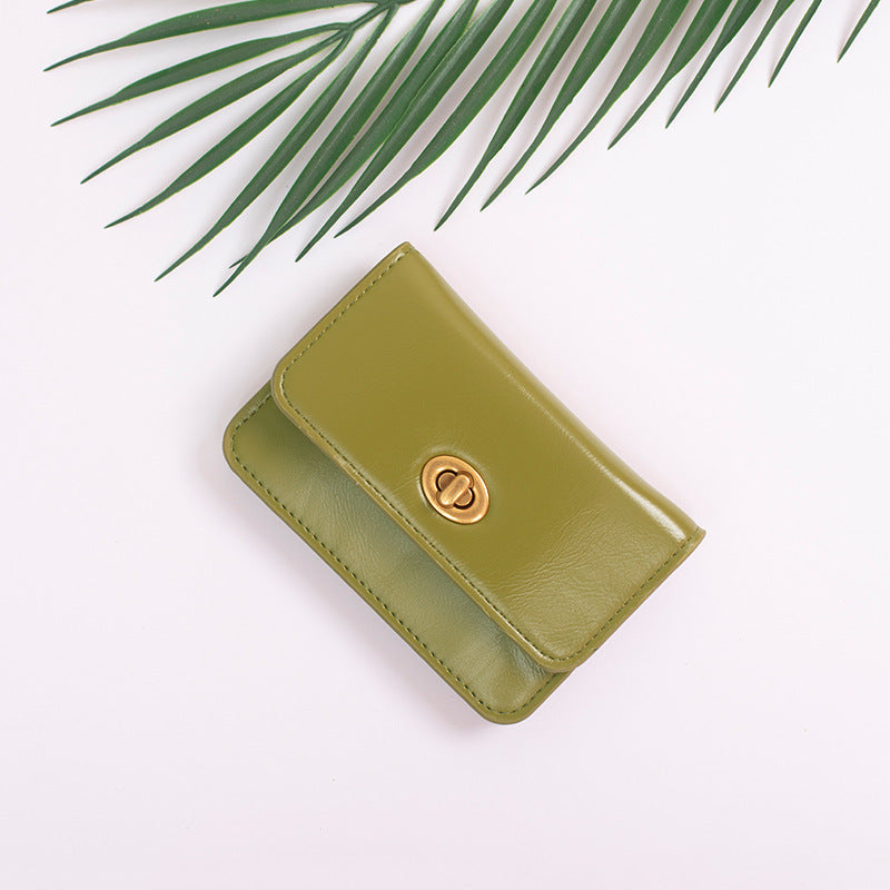 Women's Short Korean Style Simple Solid Ladies Wallets