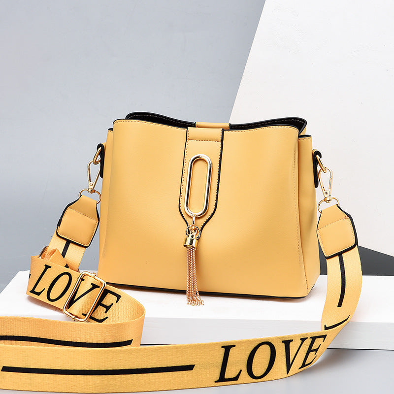 Cool Women's Fashion Wide Strap Large Crossbody Bags