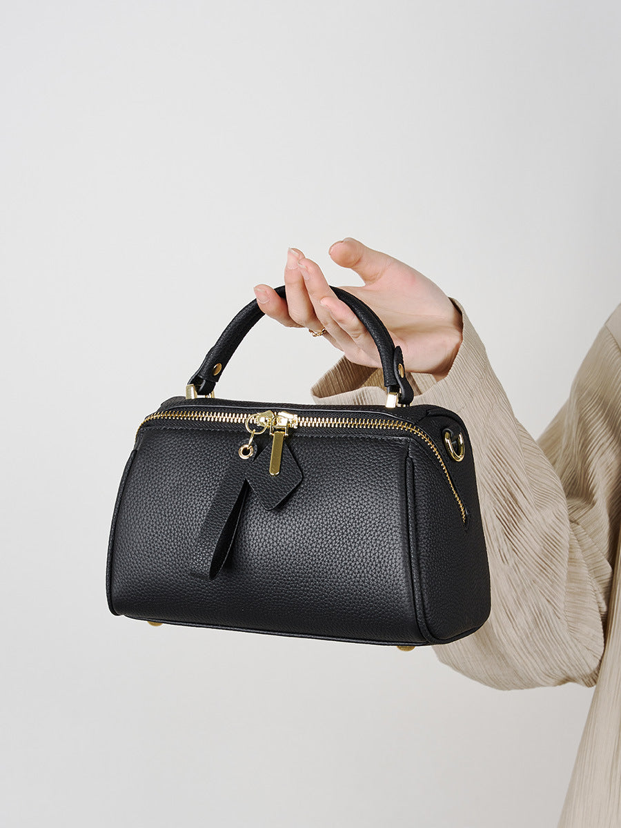 Women's Leather Elegant Retro Simple Classic Boston Crossbody Bags