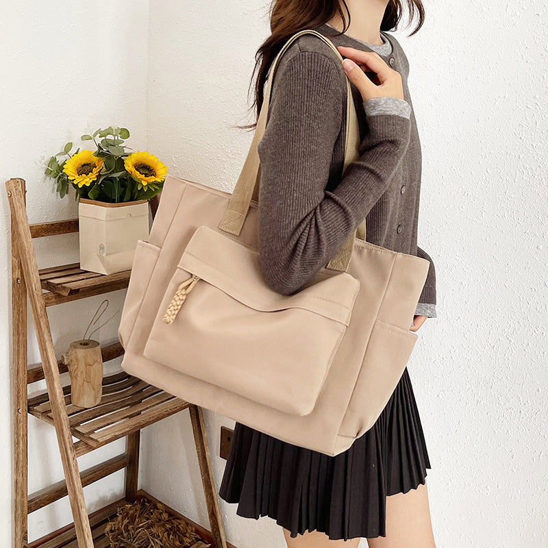 Female Commuter Large Capacity Advanced Texture College Shoulder Bags