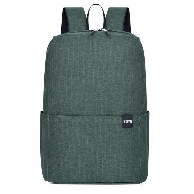 Women's & Men's & Simple Black Easy Storage Shopping Backpacks