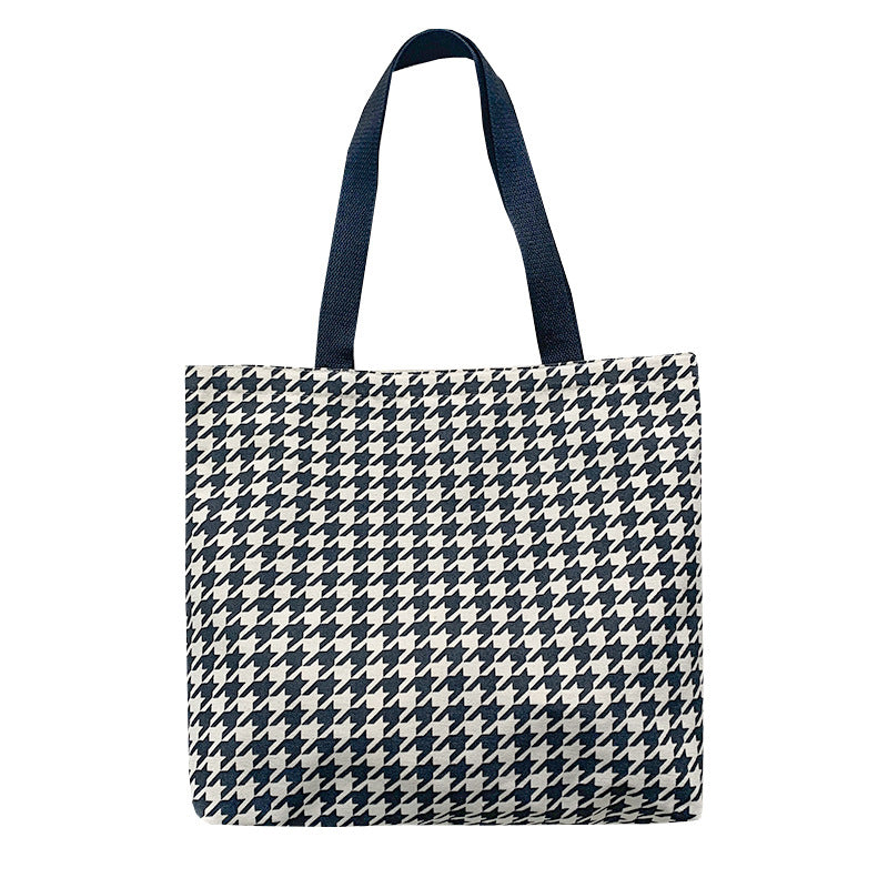 Female Pattern Retro Easy Matching Canvas Large Shoulder Bags