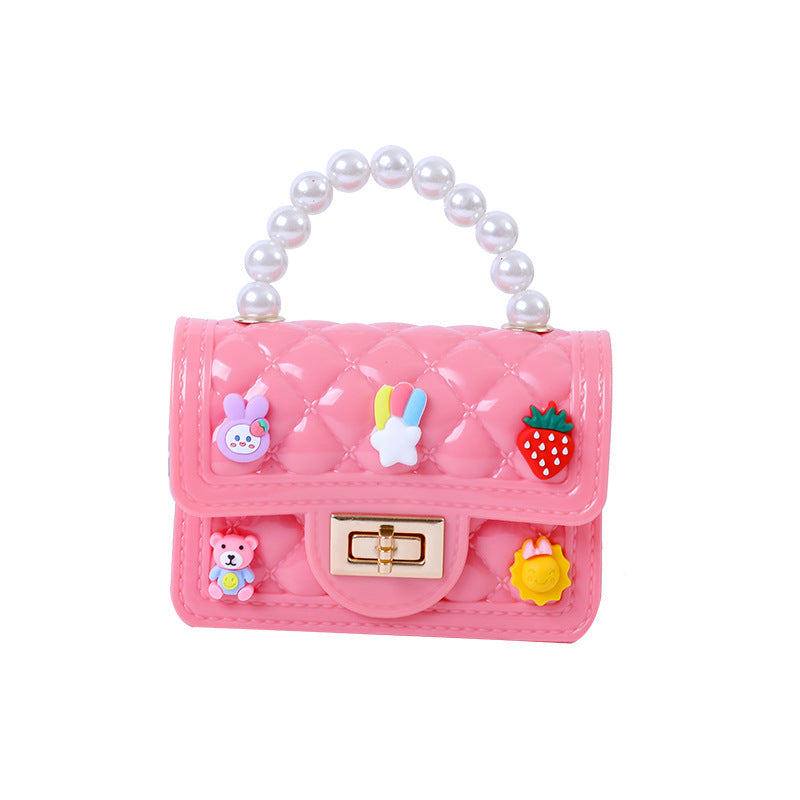Beautiful Handmade Patch Mini Pearl Gel Handbags